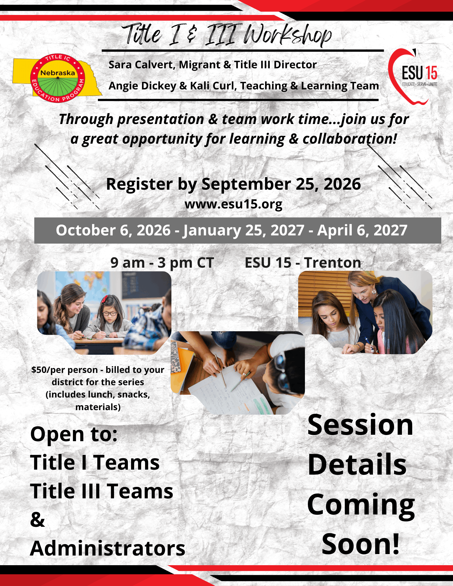 Title I & Title III Workshop Series